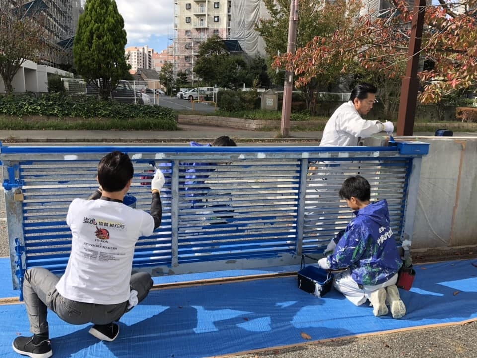 職業体験　塗装　ヤマオカ