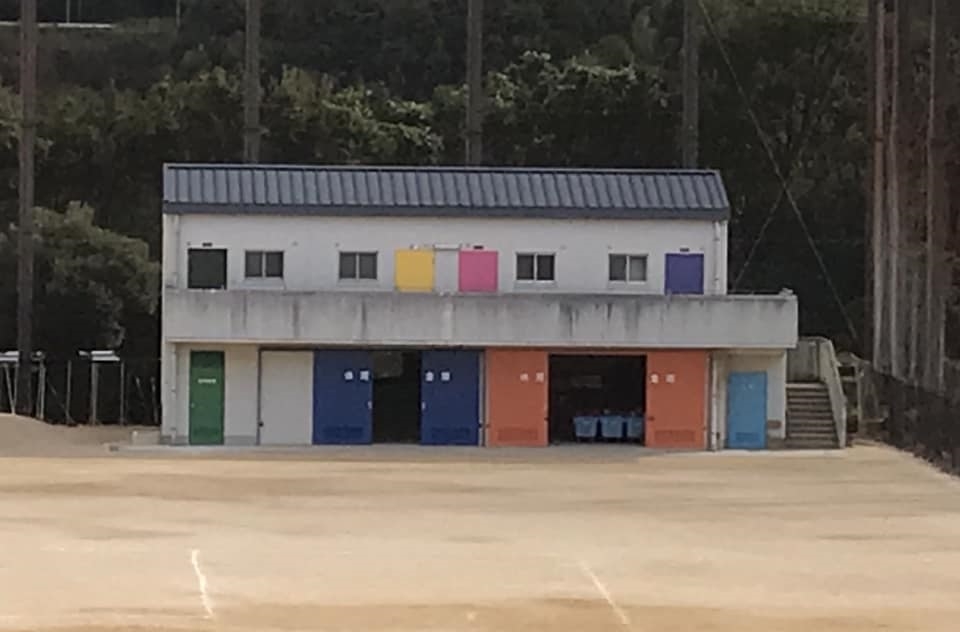 塗装後　職業体験